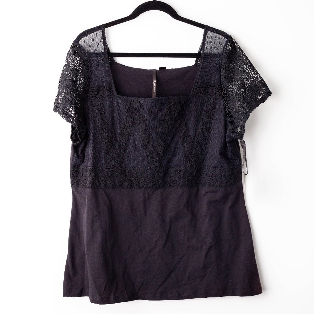 Skye's the Limit | Short Sleeved Square Neck Top